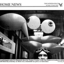 Feature Creature at Tate Modern. CiCi Blumstein 2002 - coverage by The Independent.
